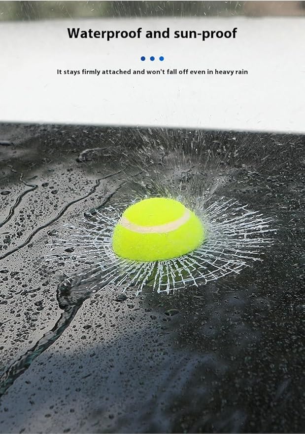 Car 3D elf Ball car Sticker, car Window Funny Creative Decorative Sticker(18cmx18cmx3cm) (White Baseball)