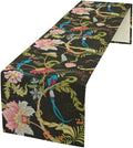 Floral Butterfly Table Runner Seasonal Spring Flower Bird Table Decoration Table Runner for Home Party Decoration 13x120 Inch