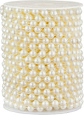 48 Feet Faux Pearl Beads Garland 8mm Craft String Pearls for Wedding Centerpiece Christmas Tree and Flowers Decoration DIY (Ivory)