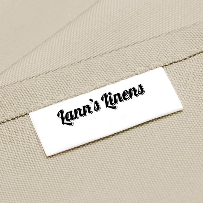 Lann's Linens - 10 Premium 60" x 126" Tablecloths for Wedding/Banquet/Restaurant - Rectangular Polyester Fabric Table Cloths - Beige