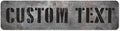 Custom Sign, Custom Street Sign, 11 Font Colors, 13 Font Styles, 4 Hole Options, 22 Sizes, 12x48 Inches, Rust Free DiBound, Fade Resistant, Made in USA by My Sign Center (Grunge Metal)