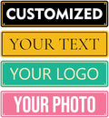 Custom Signs Outdoor Metal - 16 x 4 Personalized Aluminum Rust-Proof Entrance Hazard Intersection Parking Street Signs，Decorative Sign