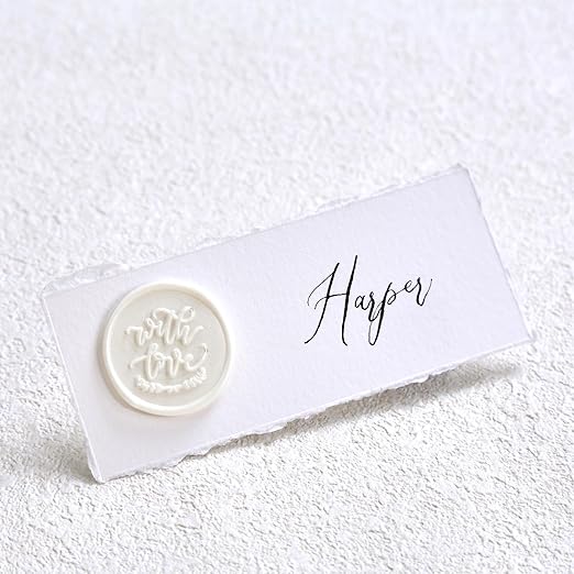 UNIQOOO Pearl White Glue Gun Sealing Wax Sticks for Wax Seal Stamp - Perfect for Wedding Invitations, Snail Mails, Wine Gift Wrapping, Christmas Gift, Pack of 8