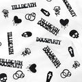 Till Death Do Us Party Confetti, Glitter Halloween Bachelorette Party Table Decorations, Skull Ring Heart Confetti for Gothic Halloween Bachelorette Weeding Bridal Shower Party Decorations（115pcs）