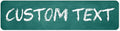 Custom Sign, Custom Street Sign, 11 Font Colors, 13 Font Styles, 4 Hole Options, 22 Sizes, 8x32 Inches, Rust Free DiBound, Fade Resistant, Made in USA by My Sign Center (Chalkboard Green)