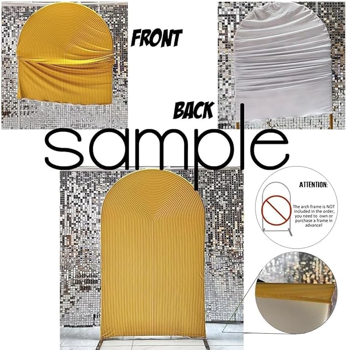 Mexico Theme Arch Stand Covers Fiesta Wedding Party Elastic Fabric Background Birthday Baptismx Baby Shower Decor Props (120x220cm(W48''H86''),G-3739)