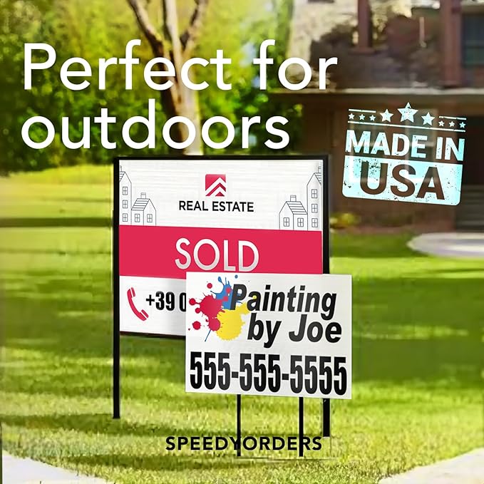 Custom Aluminum Business Signs, Personalized Outdoor Signs, Waterproof, Silver Brushed 20x20 In