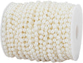 6mm Crafts Faux Pearl Beads Garland Pearl Bead Roll Strand of Pearls to Decorate Floral Centerpieces Wedding Party Favor Christmas Tree(82Feet Ivory)