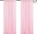 Poise3EHome 2Pcs 2Ft x 8Ft Pink Sequin Backdrop Curtains, Glitter Photography Background, Sequence Xmas Thanksgiving Backdrop
