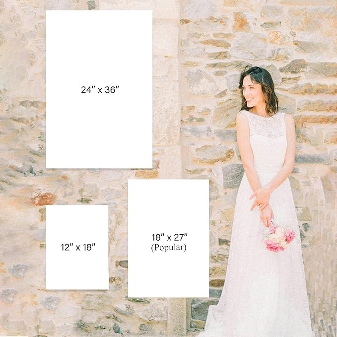Personalized Wedding Welcome Sign, Greenery Floral Boho Wedding Sign Signage 12" X 18" (Small), 27" (Medium), 36" (Large), Plastic, Modern, Pole Mount, Weather