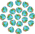 PATIKIL 20 Pcs Natural Heart Shaped Crystal Stone, 0.6 Inch Mini Polished Love Gemstone Crystal, Pocket Rock Engraved Worry Stones for Women Gifts Meditation, Rainbow Flower