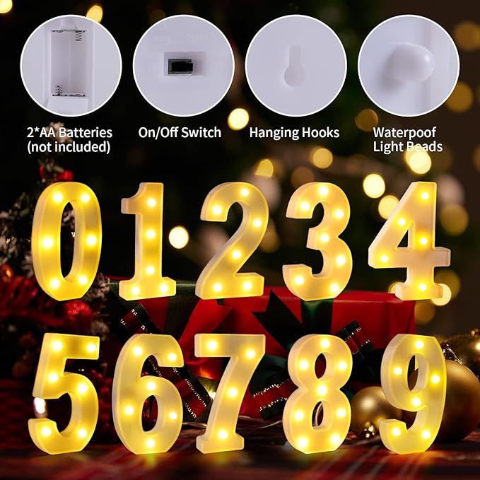 9th Birthday Decorations for Girls and Boys,9 Year Old Birthday Decorations for Centerpieces Table,Light Up Numbers 9 Sign Led for Party Backdrop Wall Decor for Wedding Anniversary Home