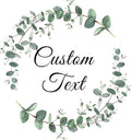 Custom Stickers for Weddings, Birthdays & Businesses - Personalized Labels with Your Logo - Waterproof, Fade and Heat Resistant - Pack of 100-1000 (Wreath J, 1.5 Inch)