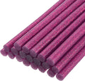 uxcell 20pcs Hot Glue Sticks for Glue Gun 7mm/0.27-inch x 8-inch Mini Hot Melt Adhesive Glue Stick Glitter Rose Red