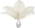 Ballinger Beige Big Ostrich Feathers - 12Pcs 14-16inch Large Ostrich Feathers for Vase,Wedding Party Centerpieces and Holiday Home Decor