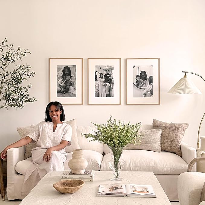 Mixtiles Official - Custom Photo Tiles - Personalized Printed Photos - Magnetic Wall Frames - Adhesive Sticker, No Nails - Various Sizes and Frames - offbeat-set-5-Tile - Clean Frame