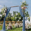 Dusty Blue Wedding Arch Draping Fabric 29" x 20 FT Blue Wedding Drapes for Backdrop Sheer Curtains Drapes for Romantic Bridal Baby Shower Ceremony Birthday Party Fall Outdoor Events