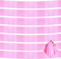 10 Pack 10 Feet Foil Fringe Garland Metallic Tinsel Streamers Banner Wall Hanging Curtain Backdrop for Parade Floats, Bachelorette, Wedding, Birthday, Halloween, Christmas Party Decorations(Pink)