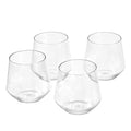 Amazon Basics Tritan Glasses, Dishwasher Safe, BPA-Free Plastic, Stemless Wine, Shatterproof, 14-oz, Clear, Set of 4