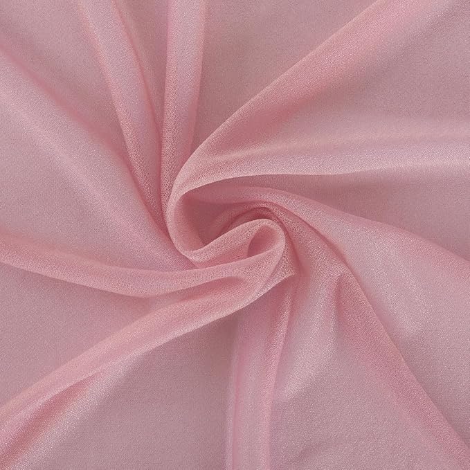 Dusty Rose Wedding Arch Draping Fabric 2 Panels 29" x 20 FT Wedding Drapes for Backdrop Sheer Curtains Drapes for Romantic Bridal Baby Shower Ceremony Birthday Party Fall Outdoor Events
