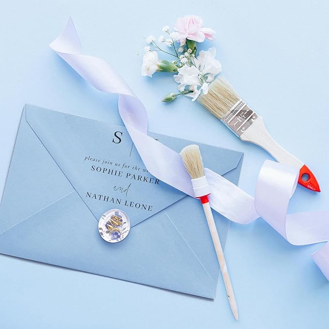 50 Pack 4x6 Envelopes Letter Size, Blue A4 Envelopes Self Seal for Wedding Invitation, Envelope 4.3x6.3 for Greeting Cards, Photos, Baby Shower, Graduation, Thank You Cards, Announcements