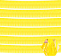6 Pack 10 Feet Yellow Foil Fringe Garland Metallic Tinsel Streamers Banner Wall Hanging Curtain Backdrop for Parade Floats, Birthday, Graduate, Mother's Day, Wedding Party Decoration