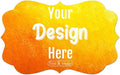 100-500 Custom Stickers Personalized Labels, Customized Stickers with Any Image Logo and Text. Custom Stickers for Business Logo Labels,etc. (Fancy Frame,5X4 Inch)