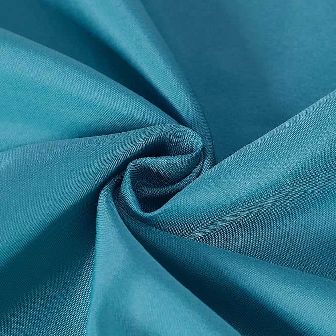 Cupuamon Square Tablecloth 90x90 inch Washable Polyester Fabric Table Cloth for Wedding Party Dining Banquet Decoration（90x90,Caribbean Blue）
