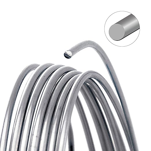 The Beadsmith Wire Elements Craft Wire – Tarnish Resistant, Soft Temper, Round, Titanium Color – 0.41mm, 26 Gauge, 15 Yard Spool – Jewelry Making, Wire Wrapping, Floral, & Other DIY Crafts