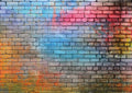 Colorful Graffiti Brick Wall Backdrop 10x10ft – Urban Street Art Background for Photography, Hip Hop Party, Graffiti Theme Event, Studio Wall Decor, Vinyl Photo Booth Banner 081
