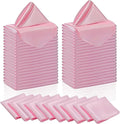 Manyshofu 50 Pieces Blush Pink Satin Napkins - 12x12 Inches Cloth Napkins, Square Satin Fabric Napkin Set - Soft & Reusable Table Napkins for Wedding Dinner Party Lunch Banquet Restaurant Decoration