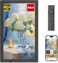 RCA 21.5" Large WiFi Digital Picture Frame Electric Uhale Frames with Remote Control 32GB Memory, 1920 X 1080P FHD IPS No Touch Screen, Support Wall Mount, Auto Rotate, Instantly Share Photos Videos