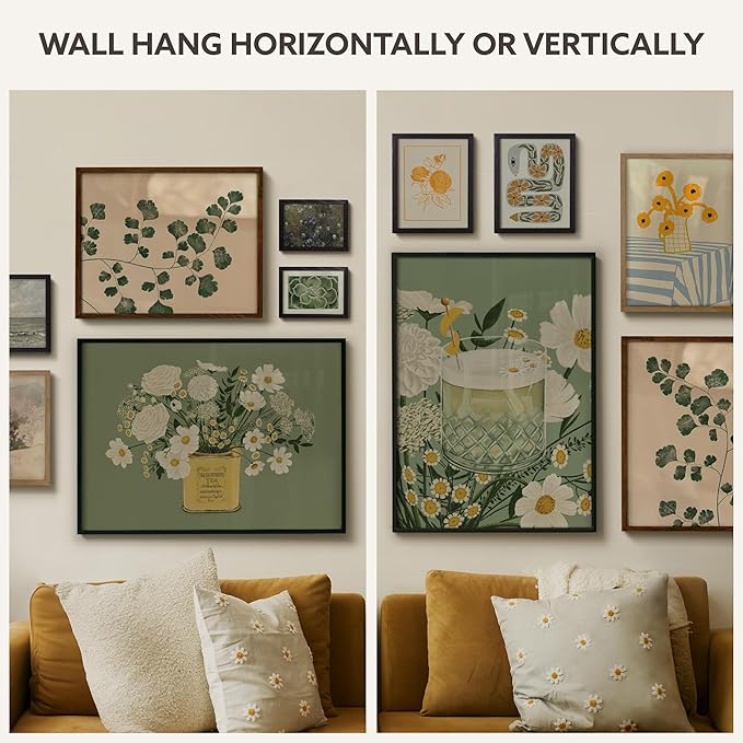 Opposite Wall - 50x70 cm - Dark Oak Wood Picture Frame - Lightweight, Versatile & Shatterproof - Wall Hanging Photo or Poster Frame - Wall Decor for Office, Gallery & Home, 19 3/4 x 27 1/2 in