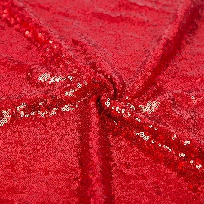 JYFLZQ Red Sequin Backdrop Curtains 10ft x 10ft 1 Panel Glitter Photo Booth Backdrops Sparkly Photography Background Drapes for Parties Wedding Bridal Showers…