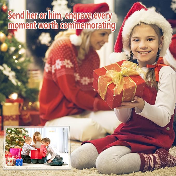HELPLEX Picture Frames, 3 Pack 6x8 inch Acrylic Picture Frame Clear 6 x 8 Photo Frames Magnetic Picture Frames Ready for Tabletop Display, Effectively Protect Photos from Fading and Yellowing