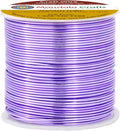 Mandala Crafts 18 Gauge Anodized Aluminum Craft Wire for Jewelry Making - 100 FT Colored Flexible Lavender Wire - Bendable for Bonsai Armature Crafting Sculpting