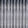 3 Pack Foil Fringe Backdrop - Black&Silver Shiny Tinsel Curtains for Party Decoration/Photo Booth Props - 3.3x8.2 FT Metallic Foil Backdrop for Birthday, Wedding, Graduation, Christmas.