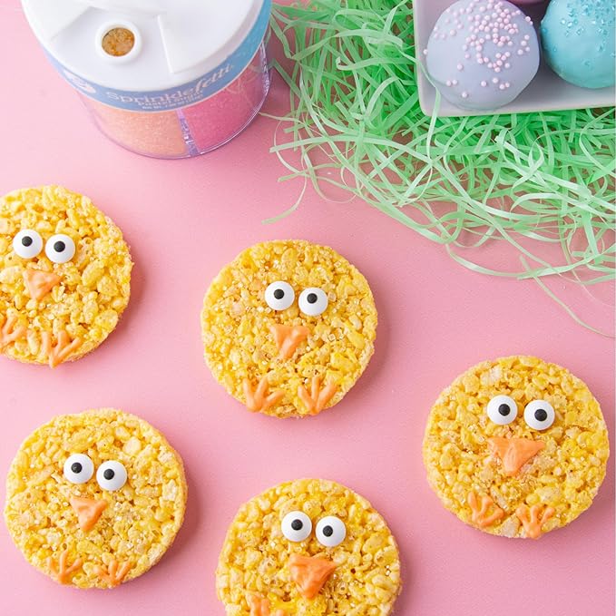 Sweets Indeed Sprinkles 6 Cell Edible Sprinkle Mix Jimmies Perfect for Cake Decorations Baking Ice Cream Cookies Cupcake Topper (Pastel)