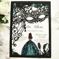 20PCS Masquerade Invitations, Quinceanera Invitations,masquerade wedding invitations,pocket invitation with envelops for xv,16 birthday,bridal shower,wedding,Anniversary,holiday party,etc.