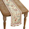 patdrea Velvet French Table Runner Farmhouse for Home Kitchen Dining Decor Parties Family Dinners Wedding 12"*71"