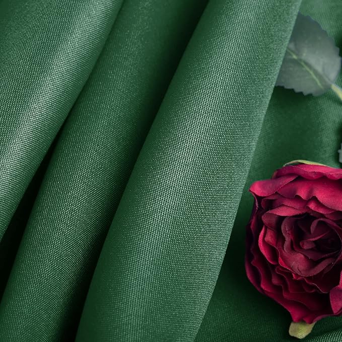 Ascoza 2pack 60x102 Inch Hunter Rectangular Tablecloth 6 Feet Table Cloth in Polyester Fabric for Wedding/Banquet/Restaurant/Parties