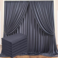 30 ft x 10 ft Wrinkle Free Charcoal Backdrop Curtain for Parties, Dark Grey Polyester Photo Backdrop Drapes for Baby Shower Wedding Engagement Birthday Party Backdrop Stand,5ft x 10ft 6 Panels