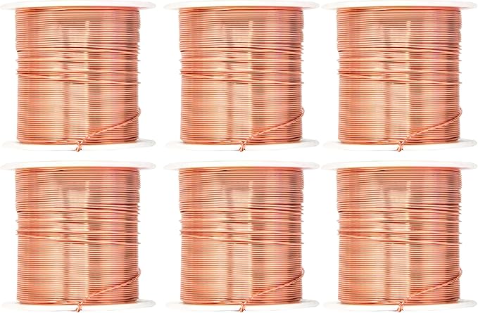 Mandala Crafts 20 Gauge Anodized Aluminum Craft Wire for Jewelry Making - 450 FT Colored Flexible Rose Gold Combo Wire - Bendable for Bonsai Armature Crafting Sculpting