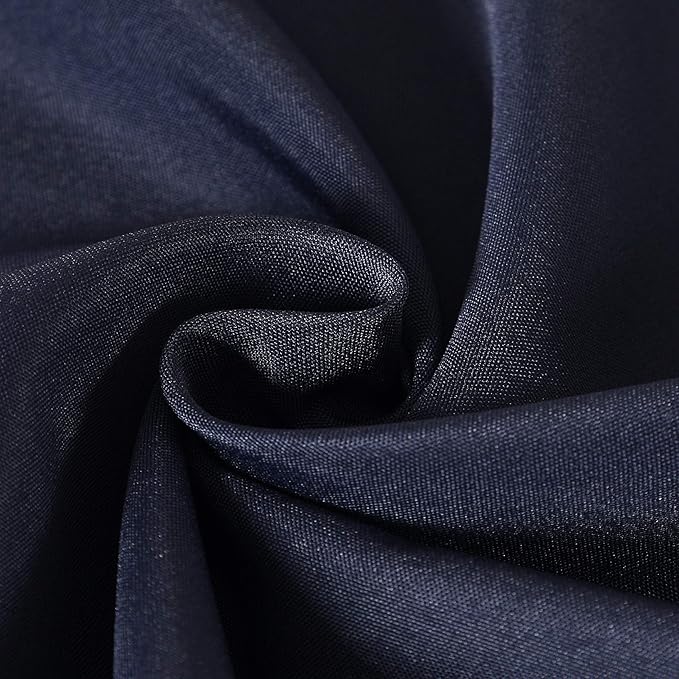 60 inch Round Tablecloth Washable Polyester Table Cloth Decorative Table Cover for Wedding Party Dining Banquet（60 inch,Navy）