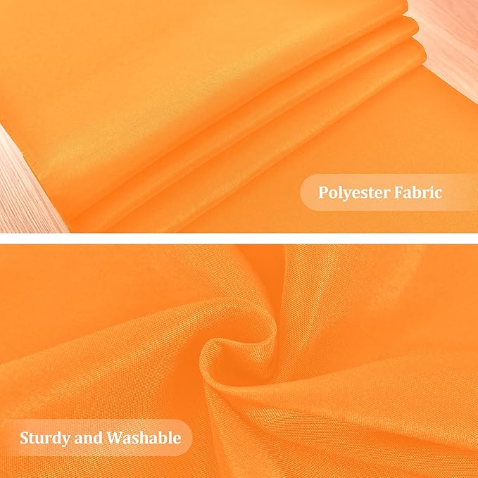 Farmhouse Orange Table Runner Dining Table Runners 90 Inches Long Coffee Table Runner for Dresser Living Room Bedroom Holiday Party Banquet 12X90 Inch