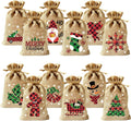CCINEE 36pcs Christmas Drawstring Goody Candy Gift Bags, 4x6 Inch with Double Jute Drawstrings for Xmas Party Favors