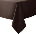 Biscaynebay Textured Fabric Tablecloths 70x108 Inches Rectangular, Brown Water Resistant Tablecloths for Dining, Kitchen, Wedding and Parties etc. Machine Washable