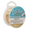 The Beadsmith Wire Elements Craft Wire – Tarnish Resistant, Soft Temper, Round, Gold Color – 0.64mm, 22 Gauge, 8 Yard Spool – Jewelry Making, Wire Wrapping, Floral, & Other DIY Crafts