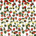 8Pcs 63Ft Pink&Yellow Rose Garland, Fake Rose Hanging Flowers, Artificial Flower Vine, Hanging Floral Vine Garland for Wedding, Birthday Party, Wall Arch, Halloween, Christmas Garden Backdrop Decor