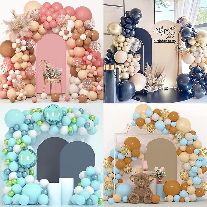 Wedding Arch Covers Arch Backdrop Cover Arch Stand Covers 7.2FT 6FT Set of 2 Arch Cover Spandex Fabric Stretchy Backdrop for Wedding Birthday Party Decoration Baby Shower (Lilac)